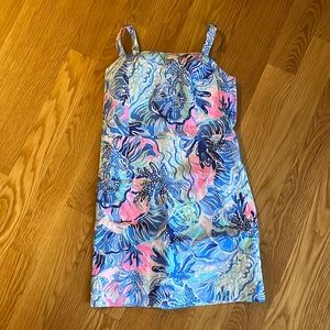 NWT Lilly Pulitzer Saltwater Blue Strap Dress
